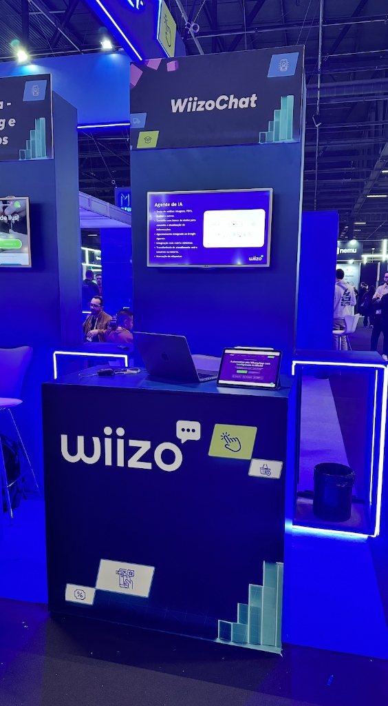 Estande da Wiizo no Fórum E-Commerce Brasil 2025