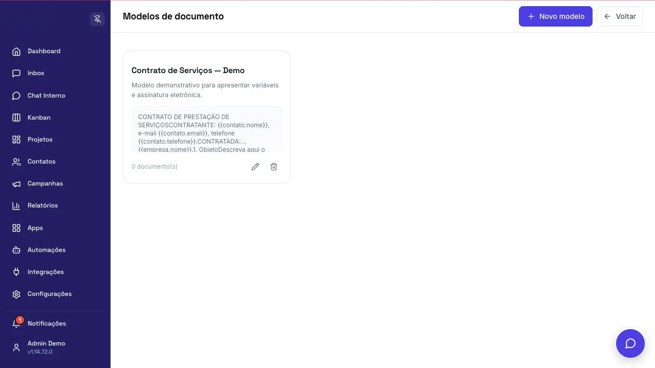 Documentos e assinatura eletrônica